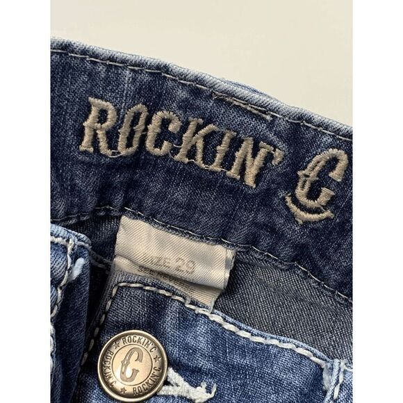 Blue Denim Women's Jeans - Picture 3 of 10